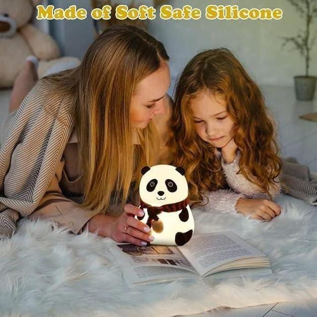 🐼✨ Silicone Panda Night Lamp – 7 Color Magical Glow!