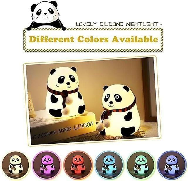 🐼✨ Silicone Panda Night Lamp – 7 Color Magical Glow!